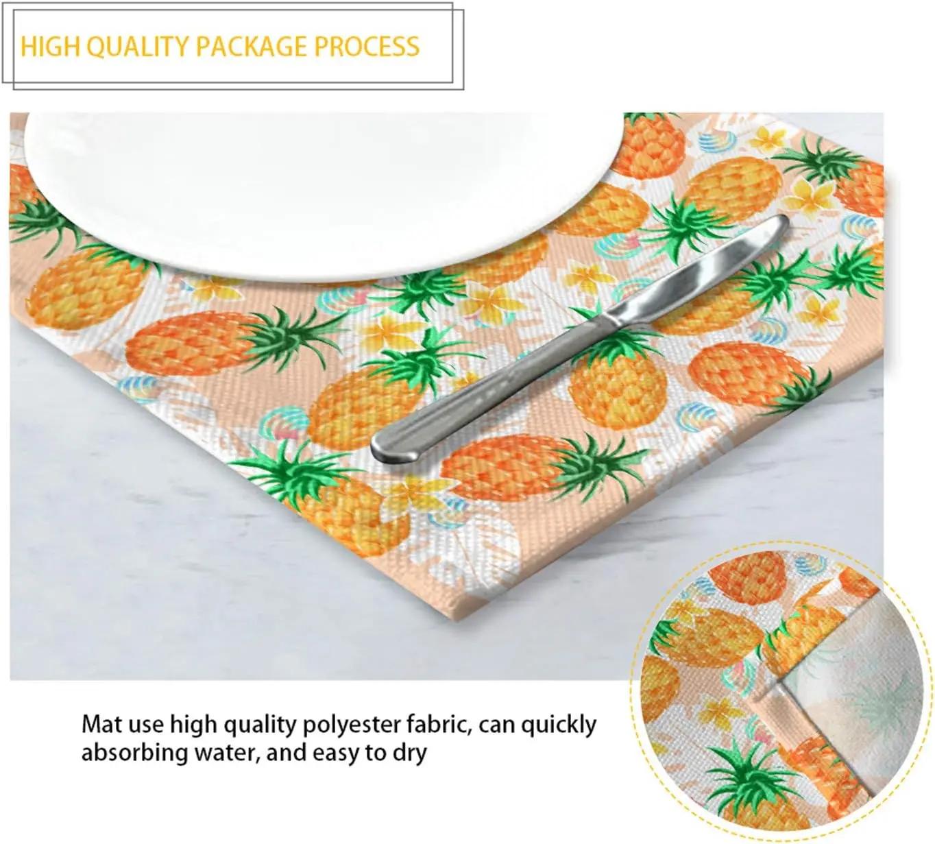 الحب فراشة عباد الشمس طباعة تحديد الموقع مقاومة للحرارة مكان الحصير الجدول الحصير مجموعة من 4 المفارش الداخلية في الهواء الطلق تنظيف