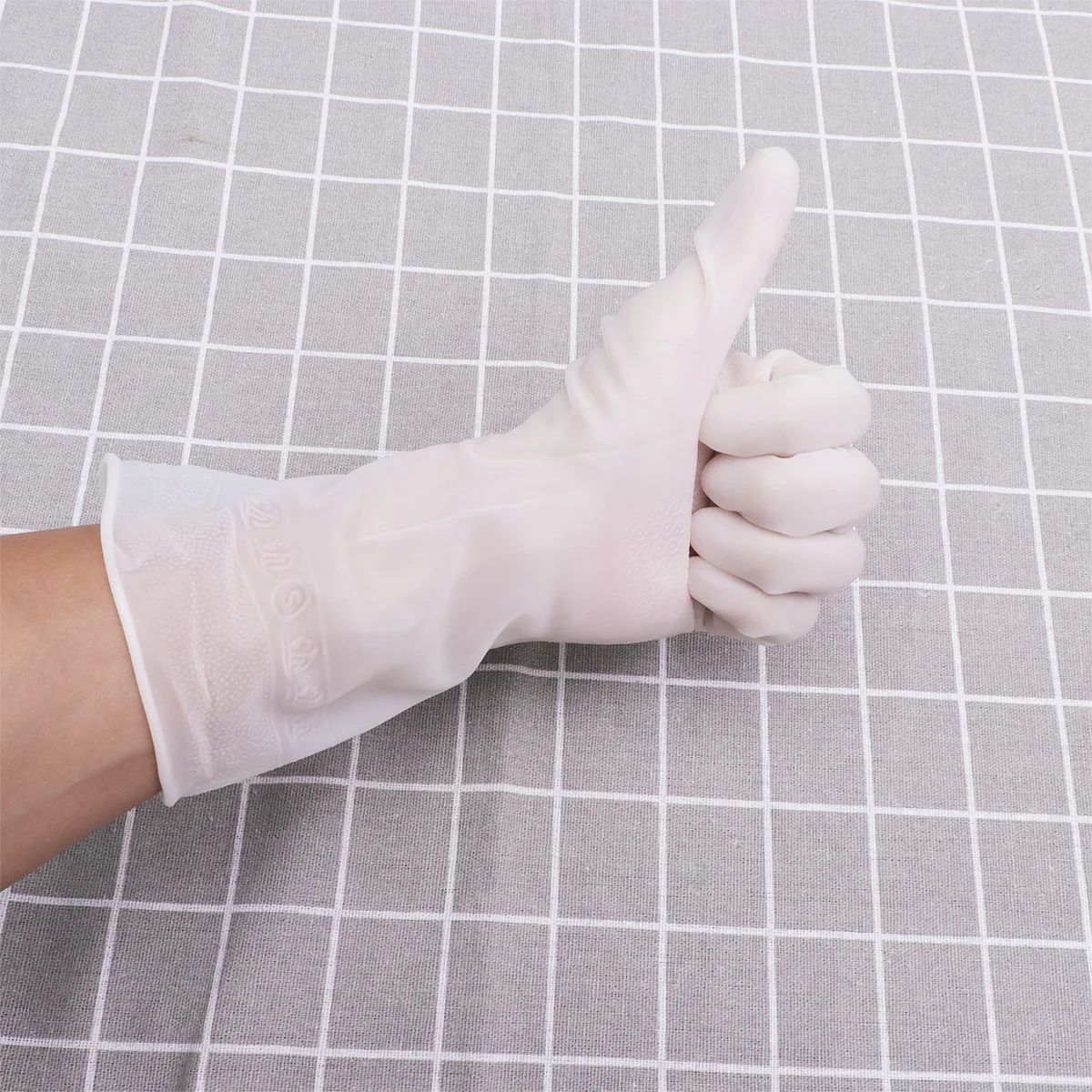 

3pcs Waterproof Household Lightweight Pvc Kitchen Dishwashing Cleaning Gloves For Car Washing Window Cleaning Utility Gloves