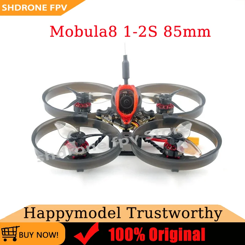 

HappyModel Mobula8 1-2S 85mm Micro FPV Whoop Drone X12 AIO FC 4in1 12A ESC 400mW Caddx Ant 1200TVL EX1103 KV11000 SMD Антенна