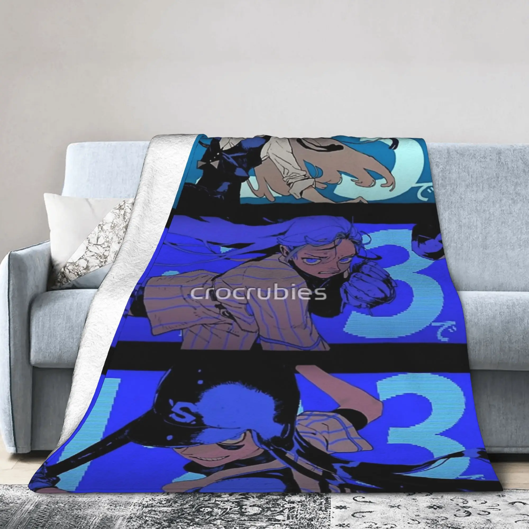 Ado Readymade Anime Blanket Fleece All Season  Breathable Super Warm Throw Blanket for Bed Bedroom Bedding Throws