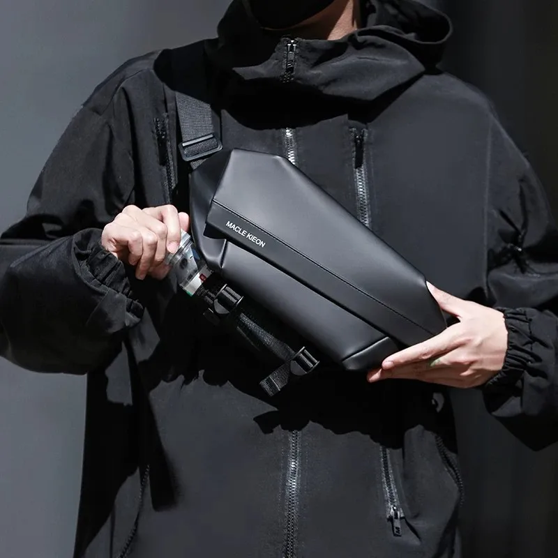 outdoor-waterproof-motorcycle-riding-backpack-men's-sport-chest-bag-leisure-style-oxford-cloth-single-shoulder-small-crossbod
