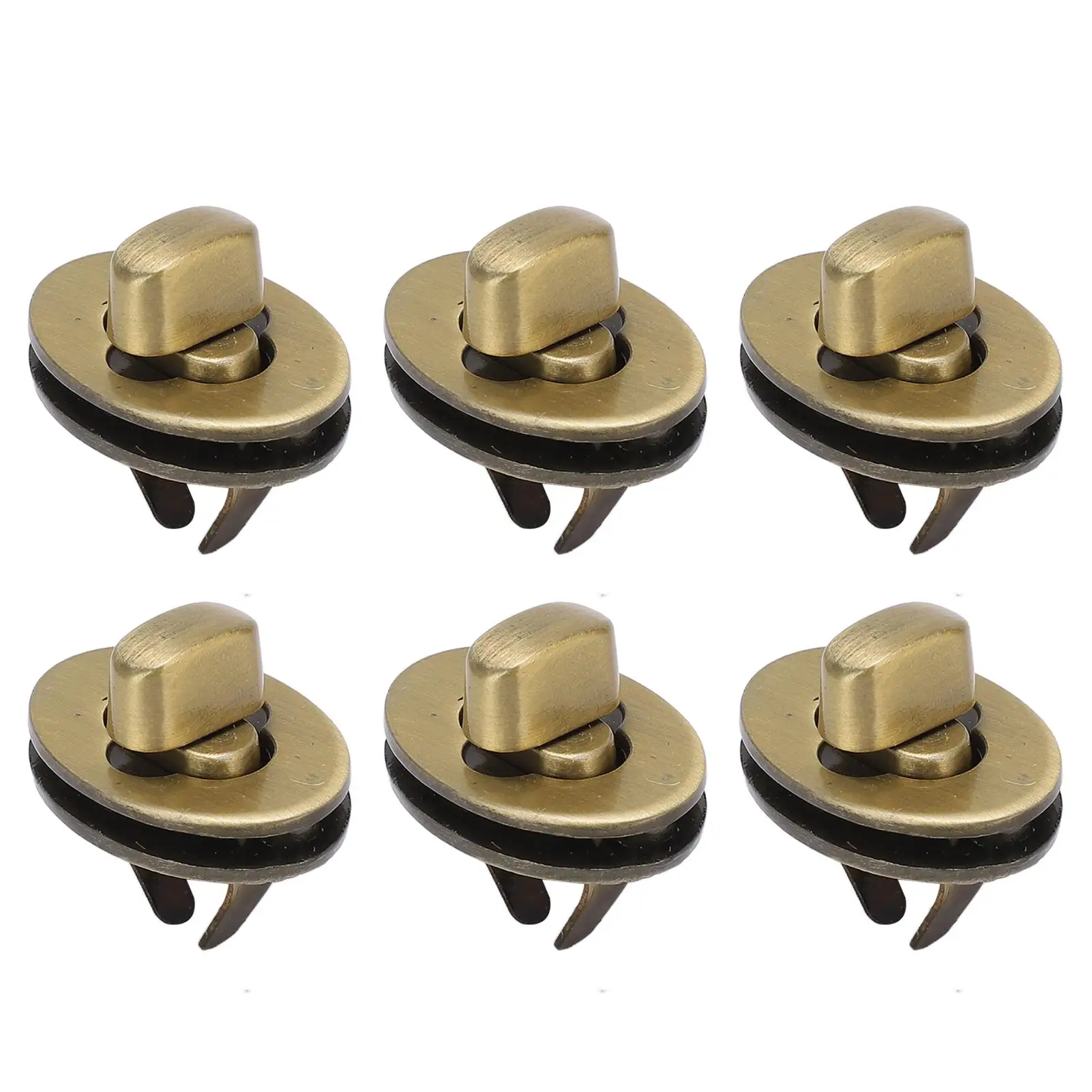 Turn Lock-Verschluss-Set, 10 Ellipsen für Handtaschen, für DIY-Geldbörsenzubehör