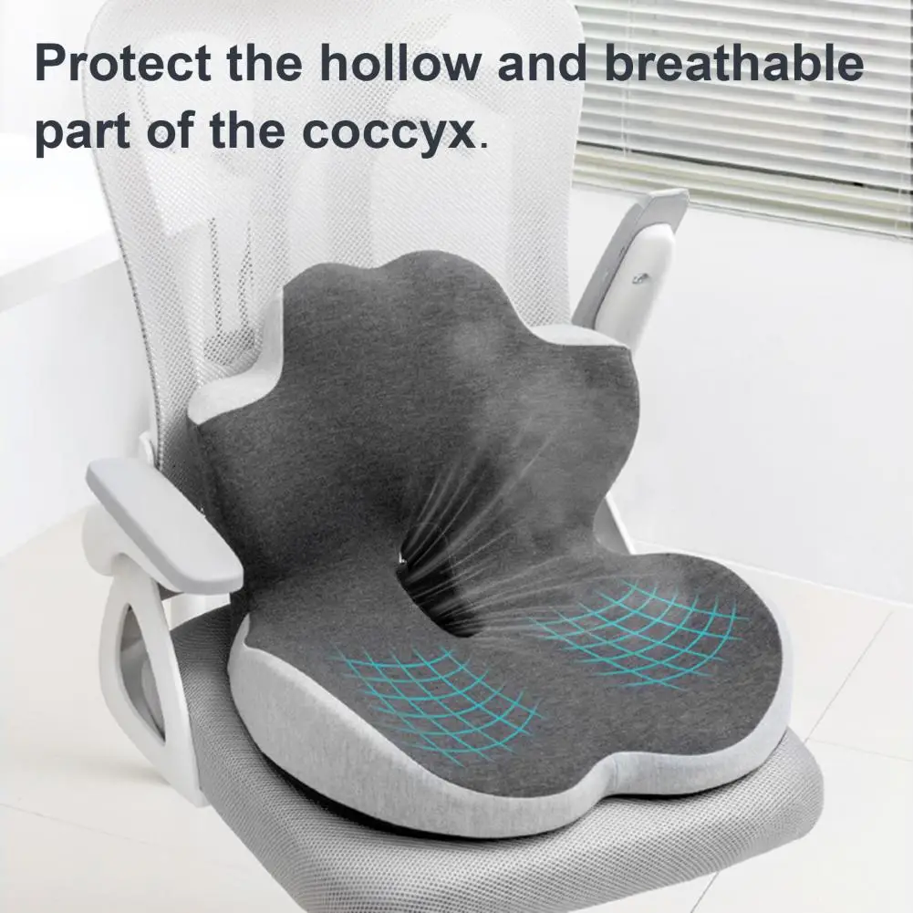 Memory-Schaum Bürostuhl-Kissen Rückenlehne Ergonomisches Sitzkissen zur Stresslinderung Lendenwirbelstütze für Auto und Büro – Detail 2