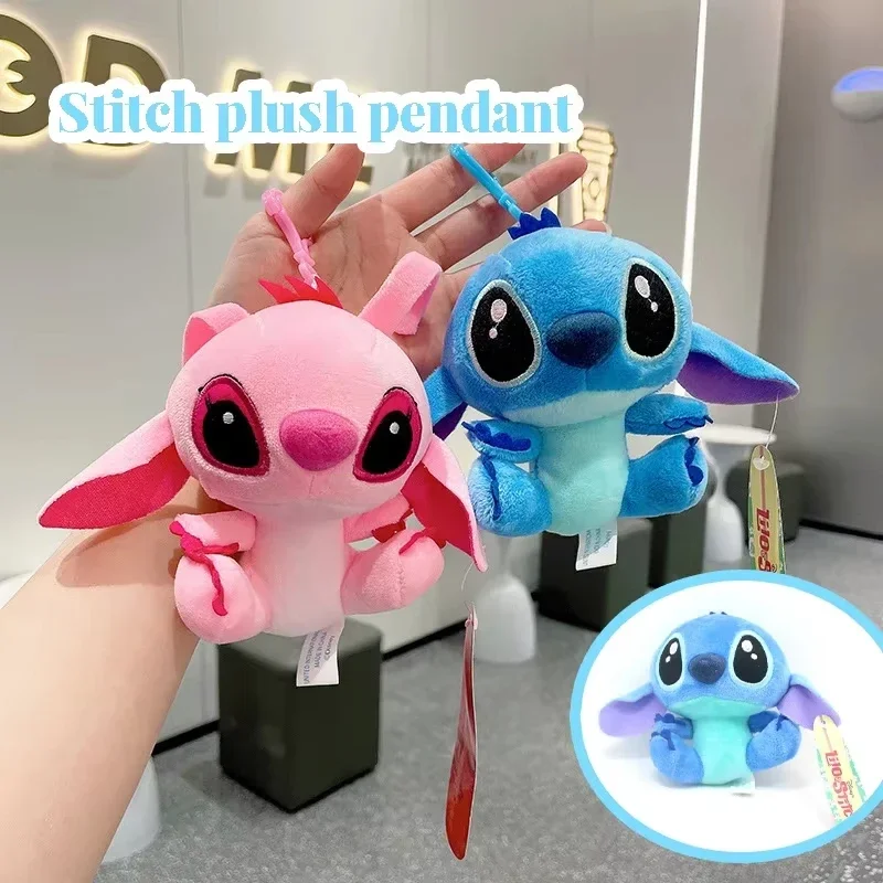 Porte-clés en peluche ange et point 12cm, personnage pour sac à dos, décoration de voiture, cadeau