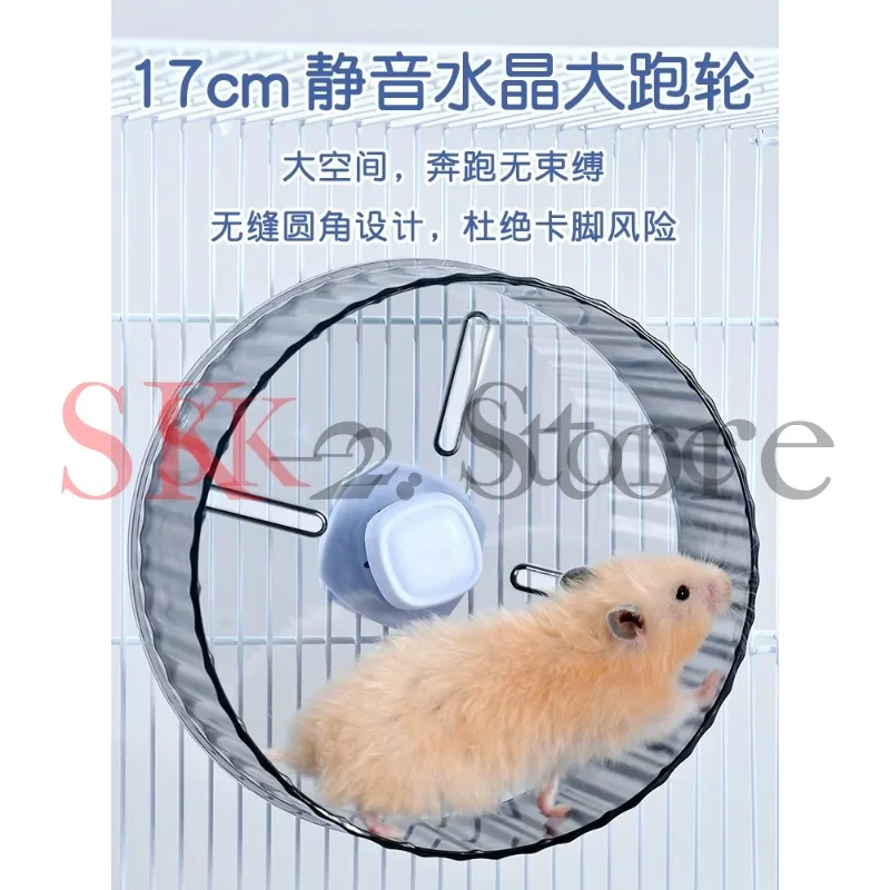 Luxury Hamster Cage Villa Large Room Enclosure for Syrian Dwarf Golden Bear Rodents Pet Habitat with Big Size