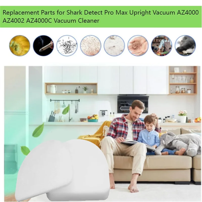 

6PCS Replacement Filter Foam & Felt For Shark Detect Pro Max Upright Vacuum AZ4000 AZ4002 AZ4000C Vacuum Attachmentabkw