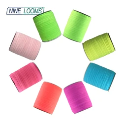 NINE LOOMS Neon Shiny Fold Over Elastics Bands FOE 5/8