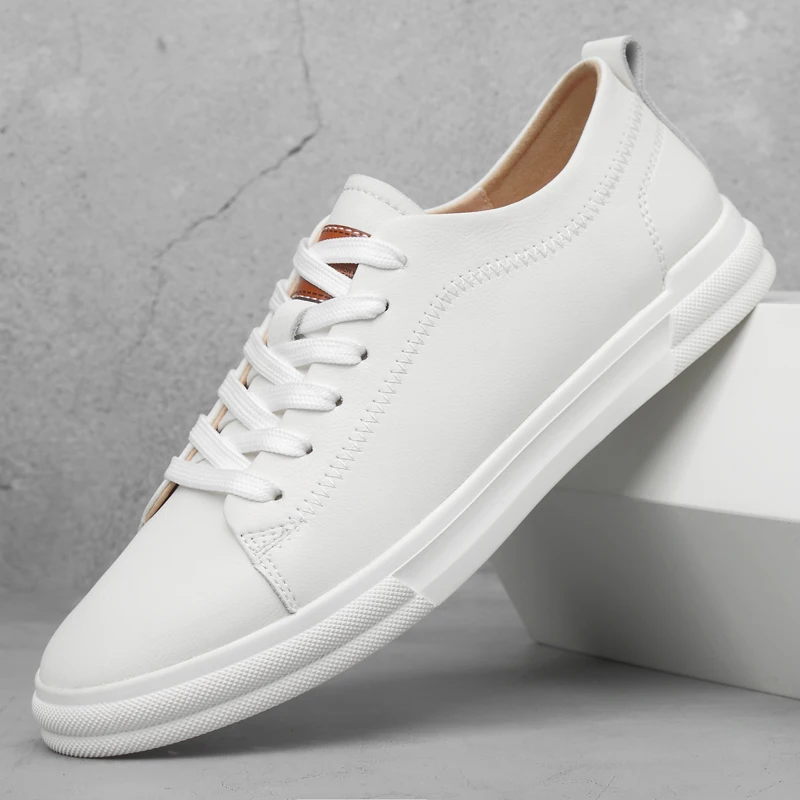 

2025 Men's New Autumn Breathable White Sneakers - Stylish Casual Loafers with Premium Feel