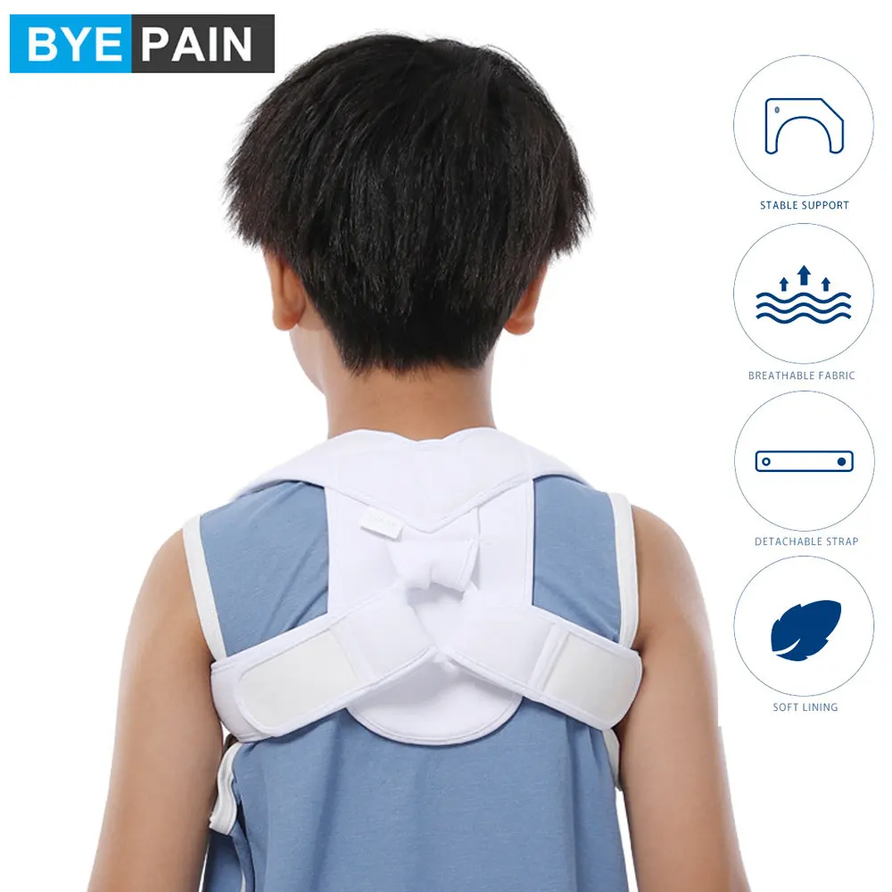 

1Pcs Clavicle Brace & Posture Corrector for Kids Children | Adjustable Shoulder Support Strap for Upper Back Straightening