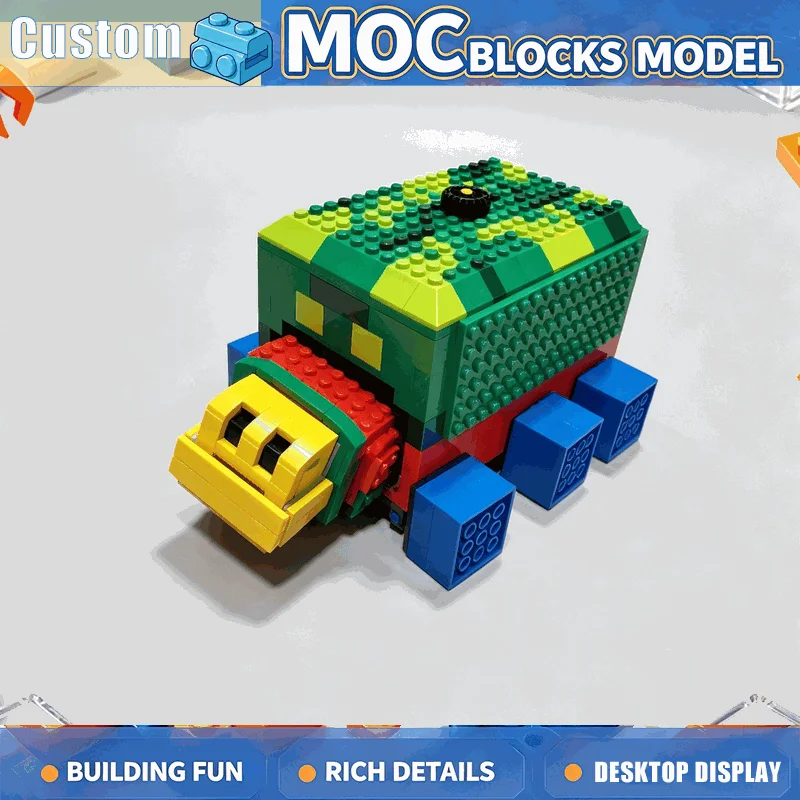 NEW 583 PCS MOC Blocky Sniffer Creature Animal Model Custom Puzzle DIY Creative Assembly Building Blocks Educational Toy Gifts