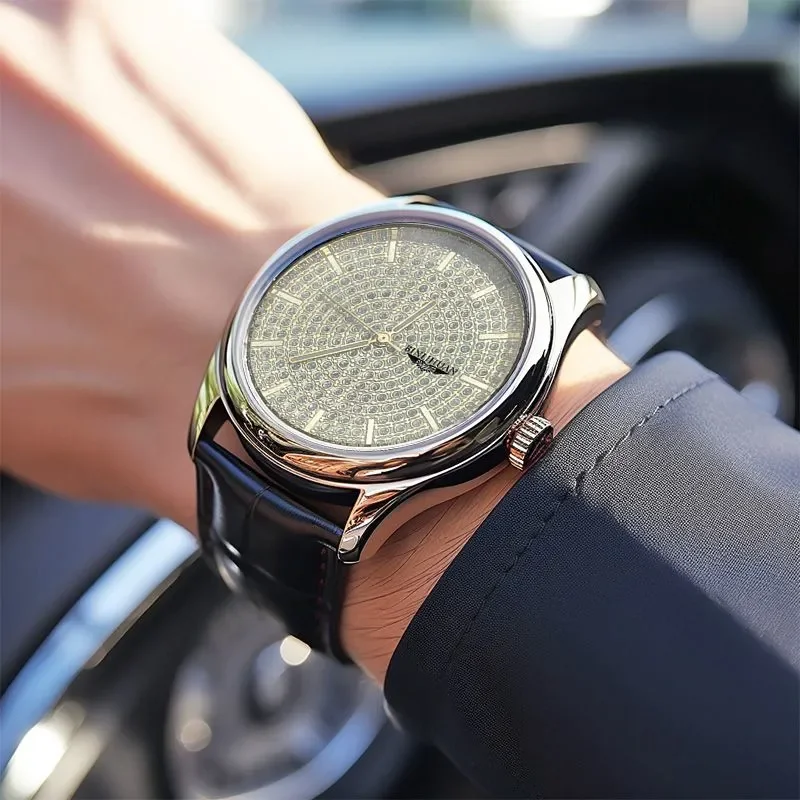 New 2025 Authentic Men's Quartz Watch Korean Edition Classic High-End Waterproof Fashionable Simple Handsome Timepiece Gift