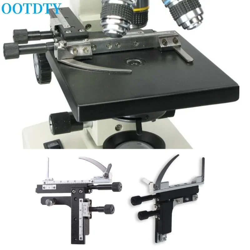 Ootdty Microscópio Móvel Paquímetro Palco com Escala Estágio Mecânico Acoplável X-y Precisão Vernier Biológico