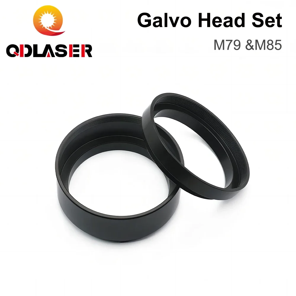 QDLASER F-Theta Lens Male Thread Reverse Adapter Ring M85 M79 Galvo Head Set for CO2 Fiber Laser Marking Machine