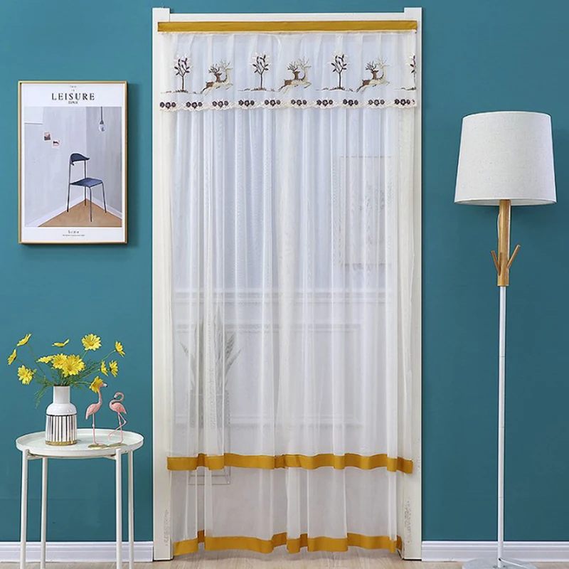 90*200CM No Punching Screen Door Curtain Anti Mosquito Insect Fly Bug Automatic Closing Household Ventilation Door Curtain