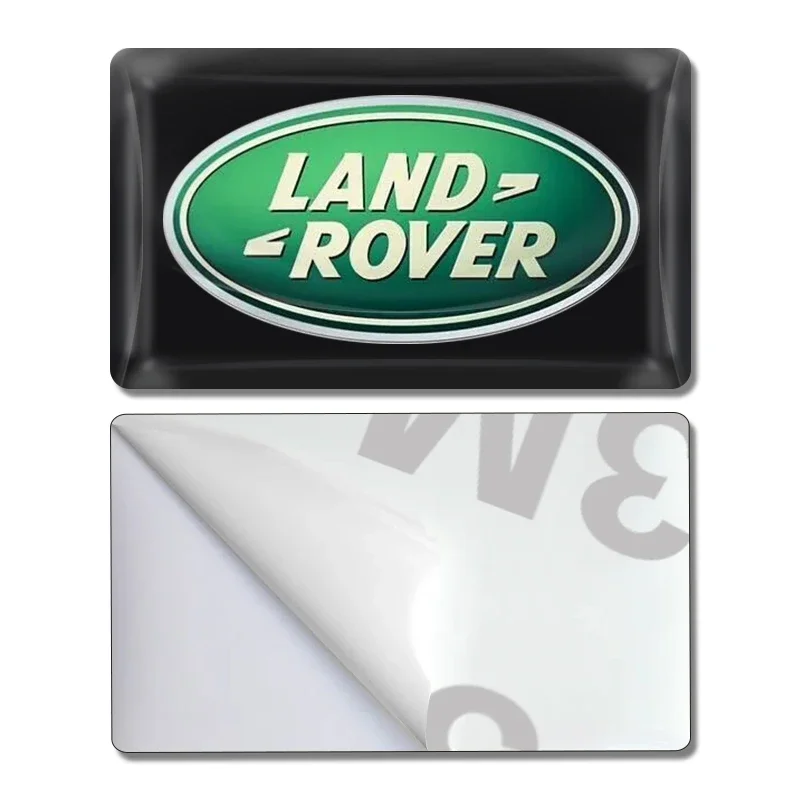 For Land Rover Discovery 3 4 R4 LR2 Range Rover Evoque Sport Dander 2 3 Carbon Fiber Steering Wheel Car Logo Emblem 3D Stickers