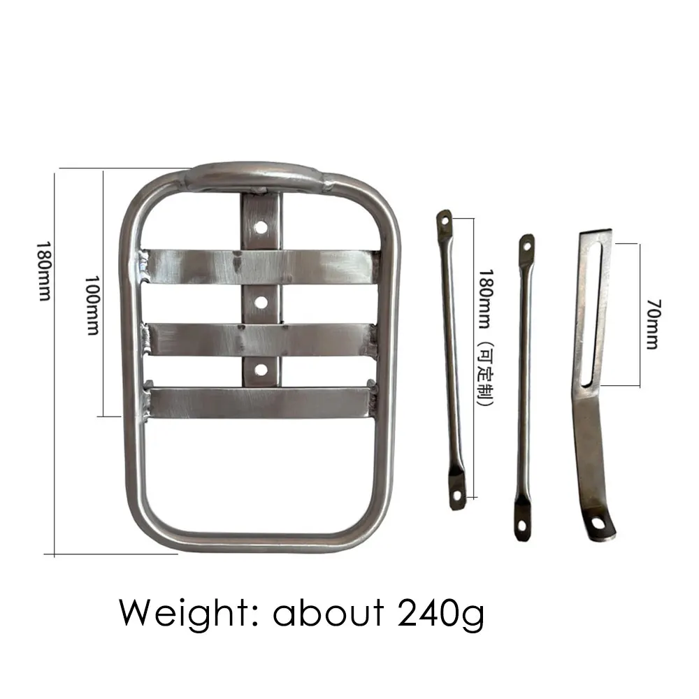 55RIDE Titanium Alloy Bike Front Rack for MTB Road Cargo, Racks Load Bearing Bicycle Carrier Bag Luggage Shelf Bracket Cycling