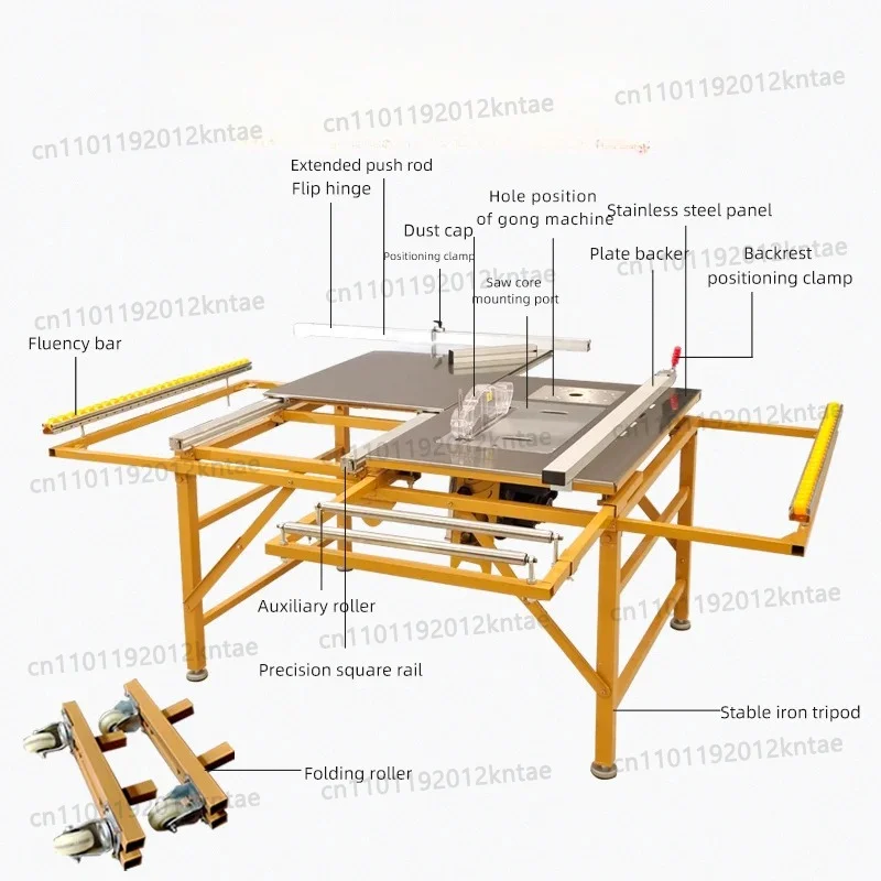 Sale Mini Multifunction Sliding Panel Table Saw Wood Table Saw Machine Double Blade Sliding Table Saw