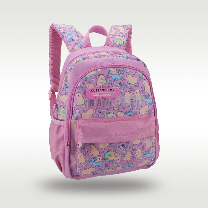 Australian Medium Capibala Backpack Girl Name Card Filling Package Outing Travel Decoration Backpack Cute Holiday Gifts Bag view 6