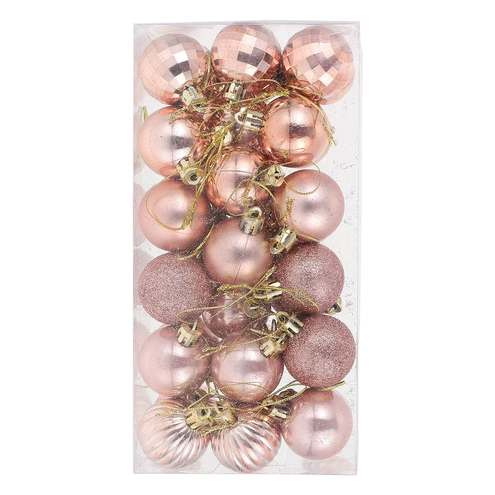 

36Pcs Christmas Ball Ornaments Delicate Glitter Hanging Xmas Tree Decorations Party Supplies Xmas Balls Ornaments