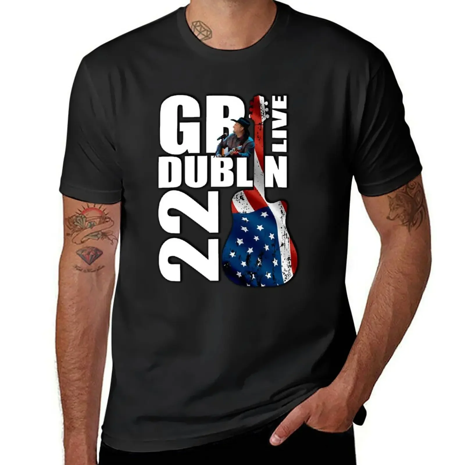 

Garth Brooks - GB Live Dublin 2022 - Stadium tour Classic T-Shirt oversizeds boys animal print graphic t shirts mens clothes