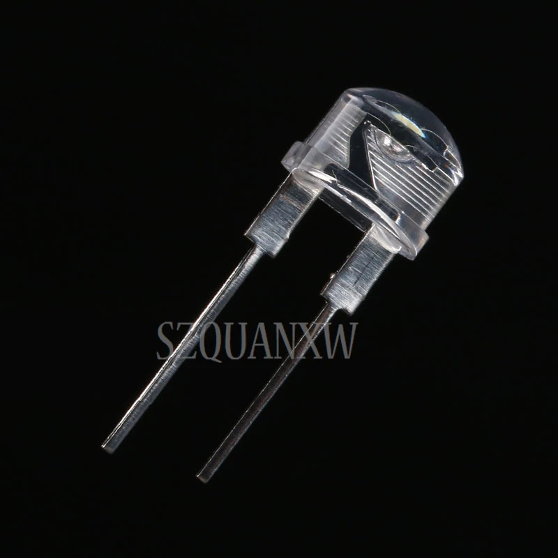50Pcs F8 8mm DIP LED Straw Hat White Red Yellow Blue Green Orange Purple DIY Flashing RGB High Light Emitting Diode Set PCB