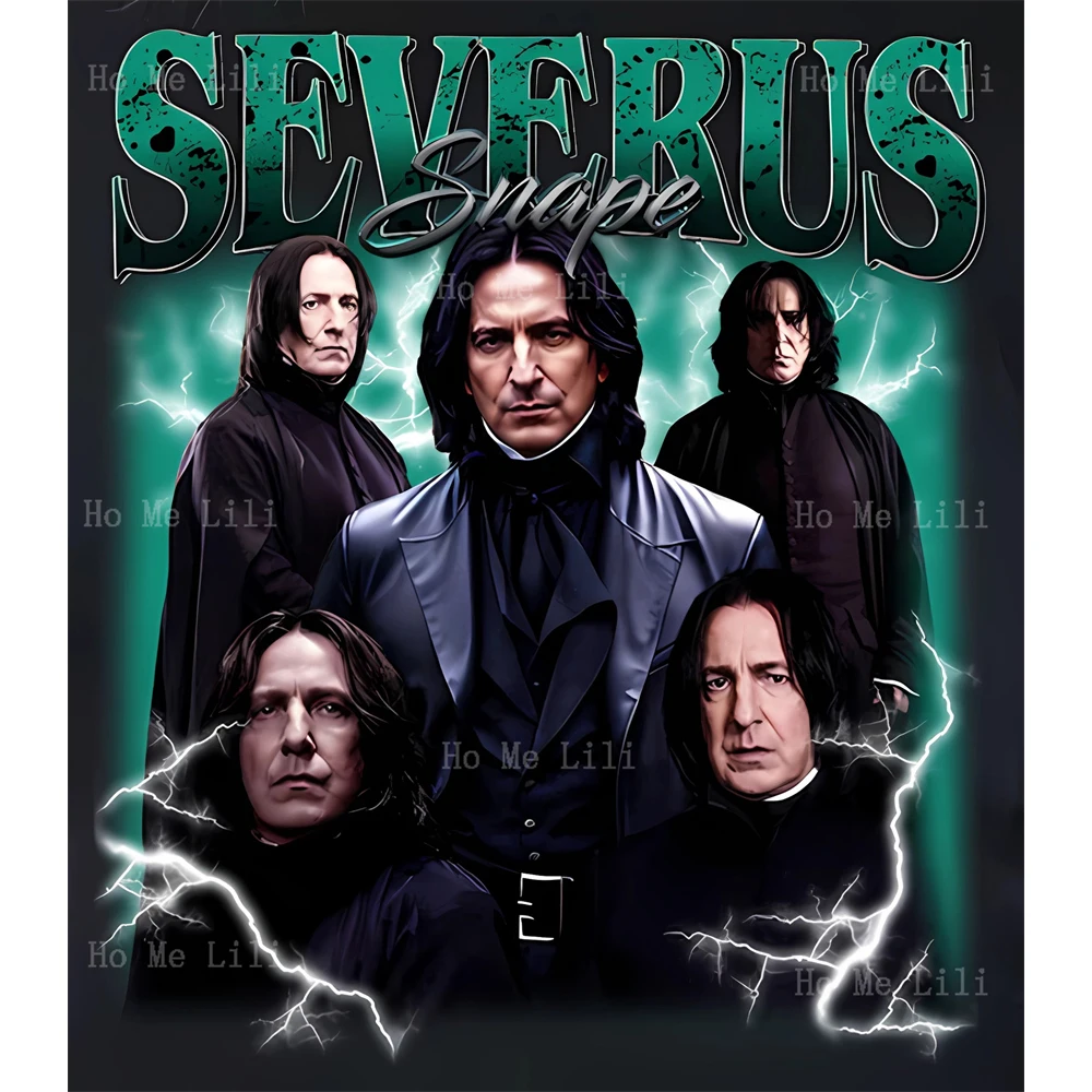 Severus Snape 90s Movie Character Retro Design Poster Canvas Wall Art Print Artwork For Livingroom Bedroom Decor