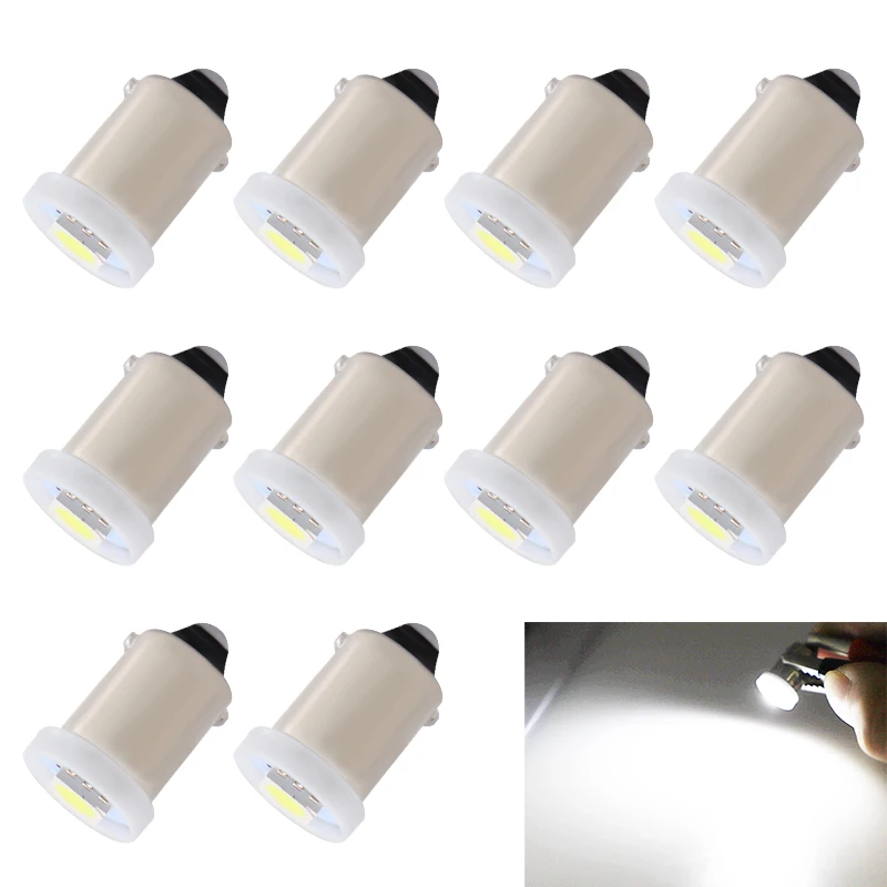 10X T4W Led Car lighting,BA9S 1 SMD 5050,LED auto bulb DC6.3 for pinball LED lights 6v