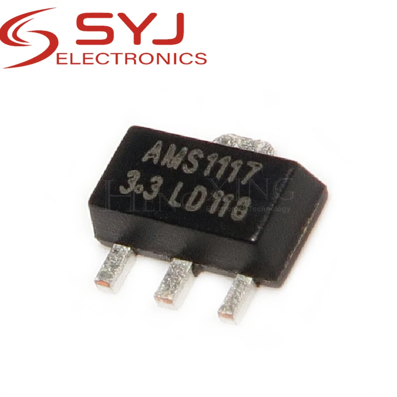 

50pcs/lot AMS1117-3.3 1117-3.3 SOT89 SOT-89 SMD 3.3V Voltage Regulator ZJ In Stock