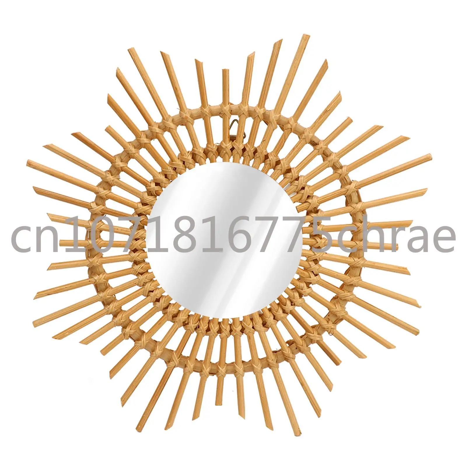 

Зеркало в форме звезды из ротанга, настенный декор ручной работы, уникальный эстетический, прочный для гостиной, украшения дома