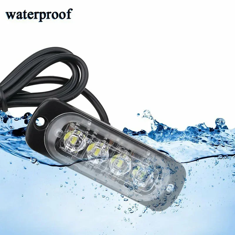 12~24V Car Flash Light 18 Modes With Accessories Bar DC Flash Flashing Hazard Lamp Motorcycle Red Strobe Trailer