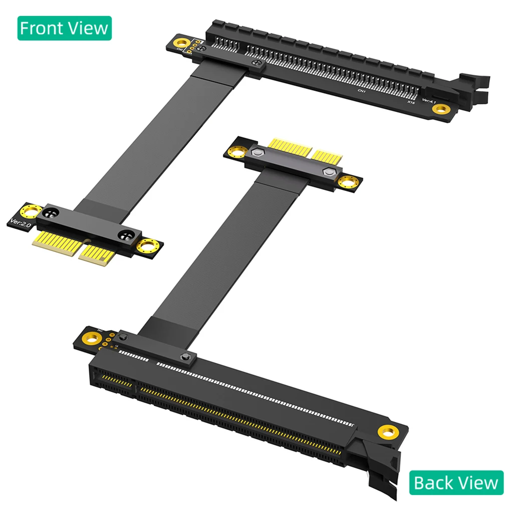 PCI-E PCI Express 3.0 1X to 16X Extension Cable PCIe 3.0 Gen3 8Gbps High Speed Flexible Cable for 1U/2U Chassis Adapter Cable