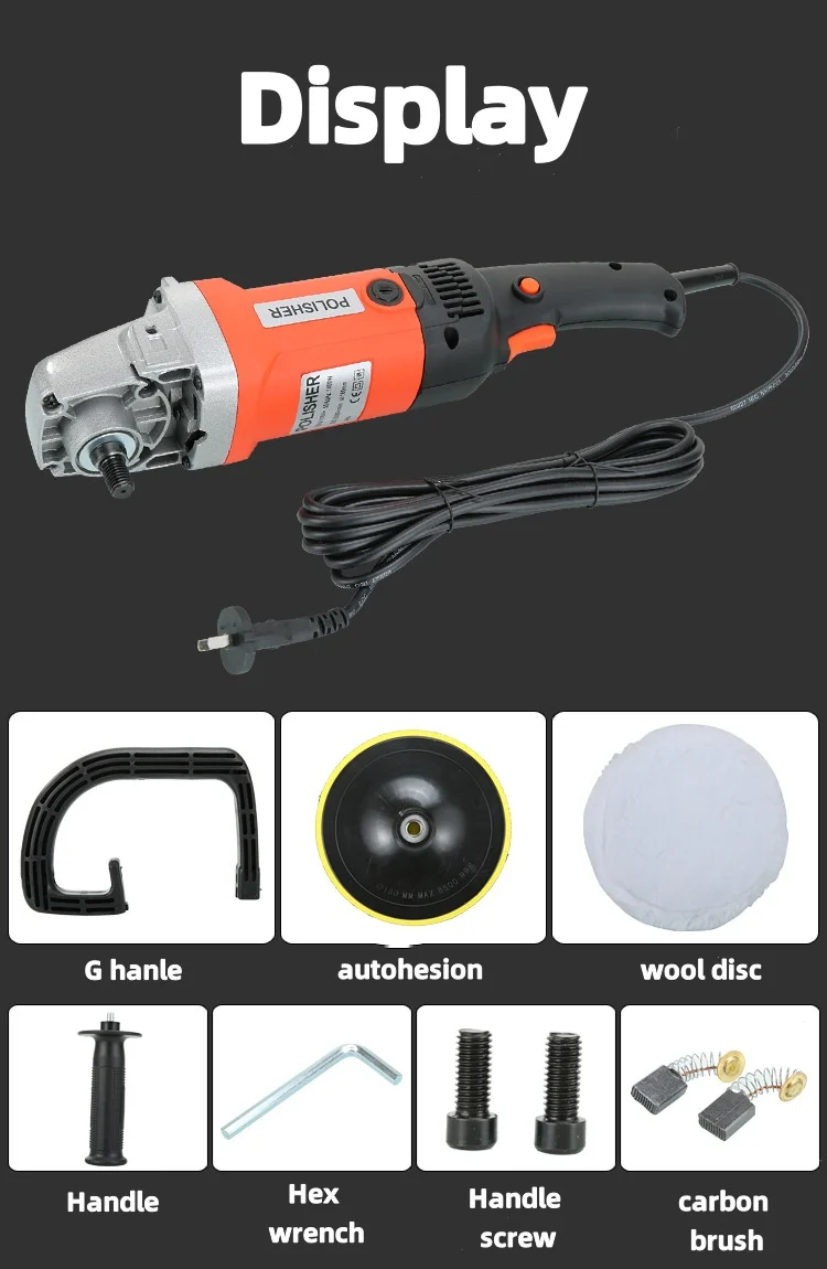 1250w Electric Power Tools Car  Wholesale Polisher Machine Corded High Quality Floor Polishing Machine Multifunction Polisher