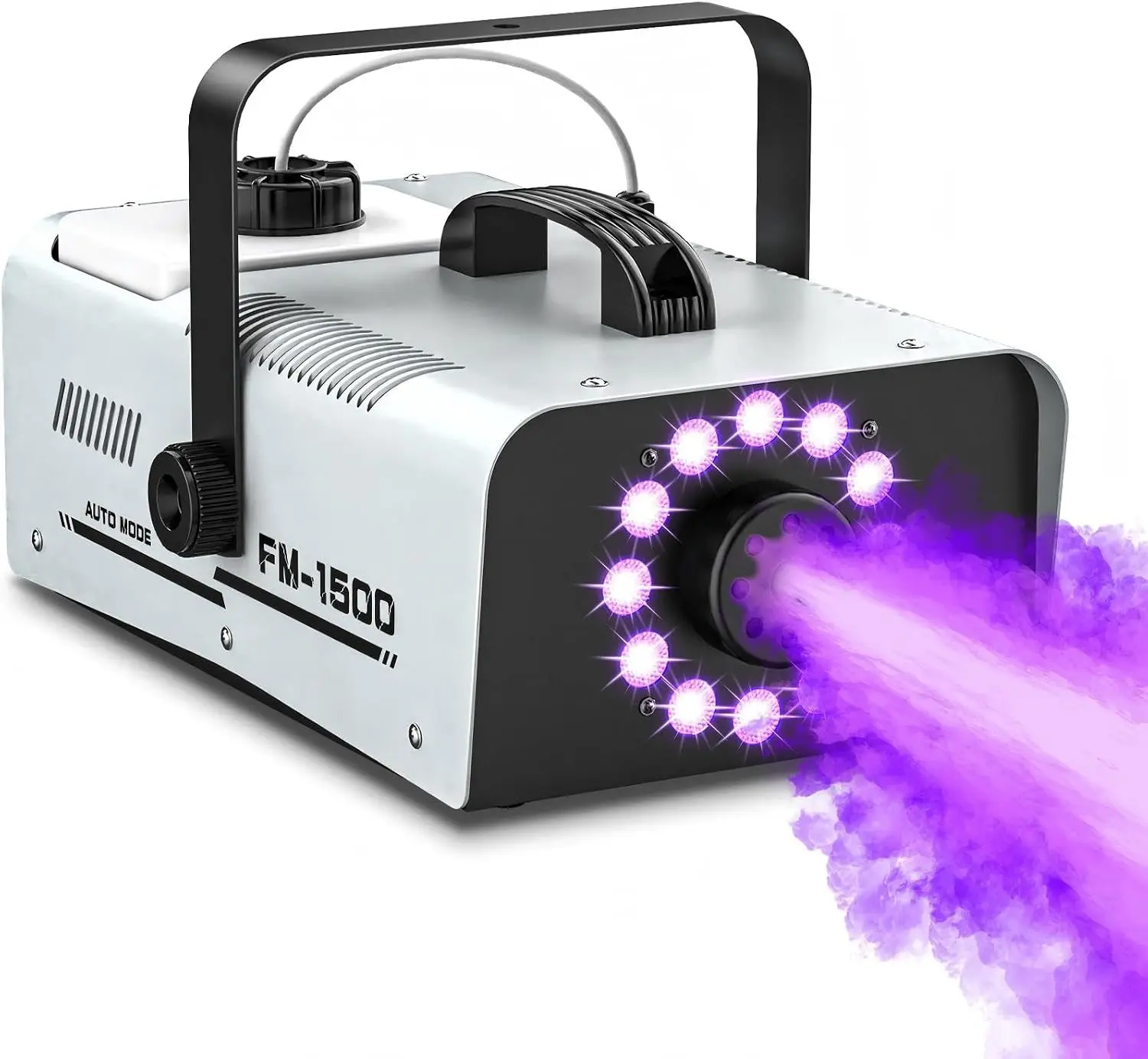 Halloween Outdoor Fog Machine 1500W 20000CFM Smoke Unit LED Lights