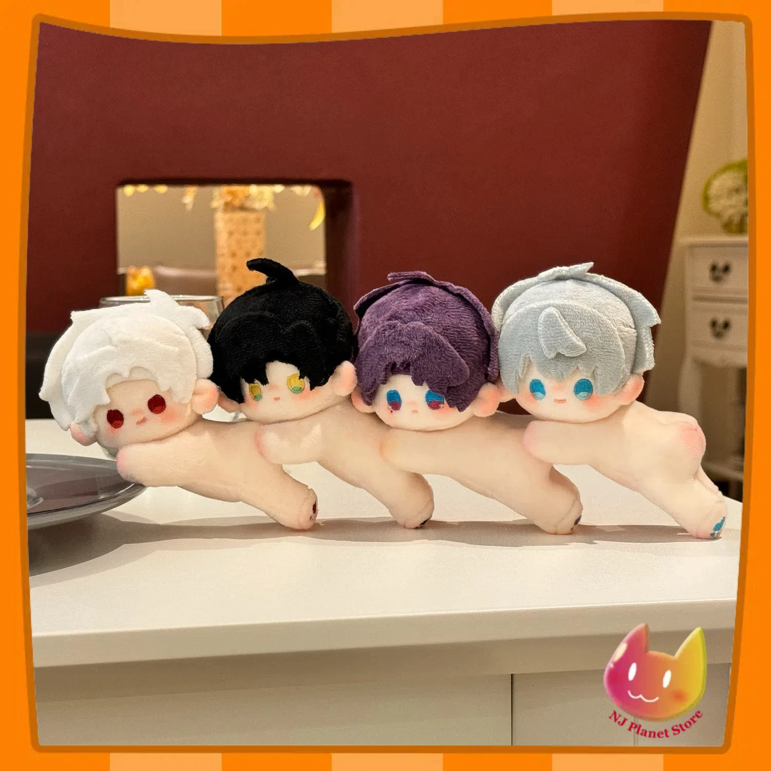 10 cm Party Anime Love and Deepspace Sylus Rafayel Zayne Xavier Cartoon Fluffy Lie Prone Body Baumwolle Maumet Puppet Schmücken Geschenk