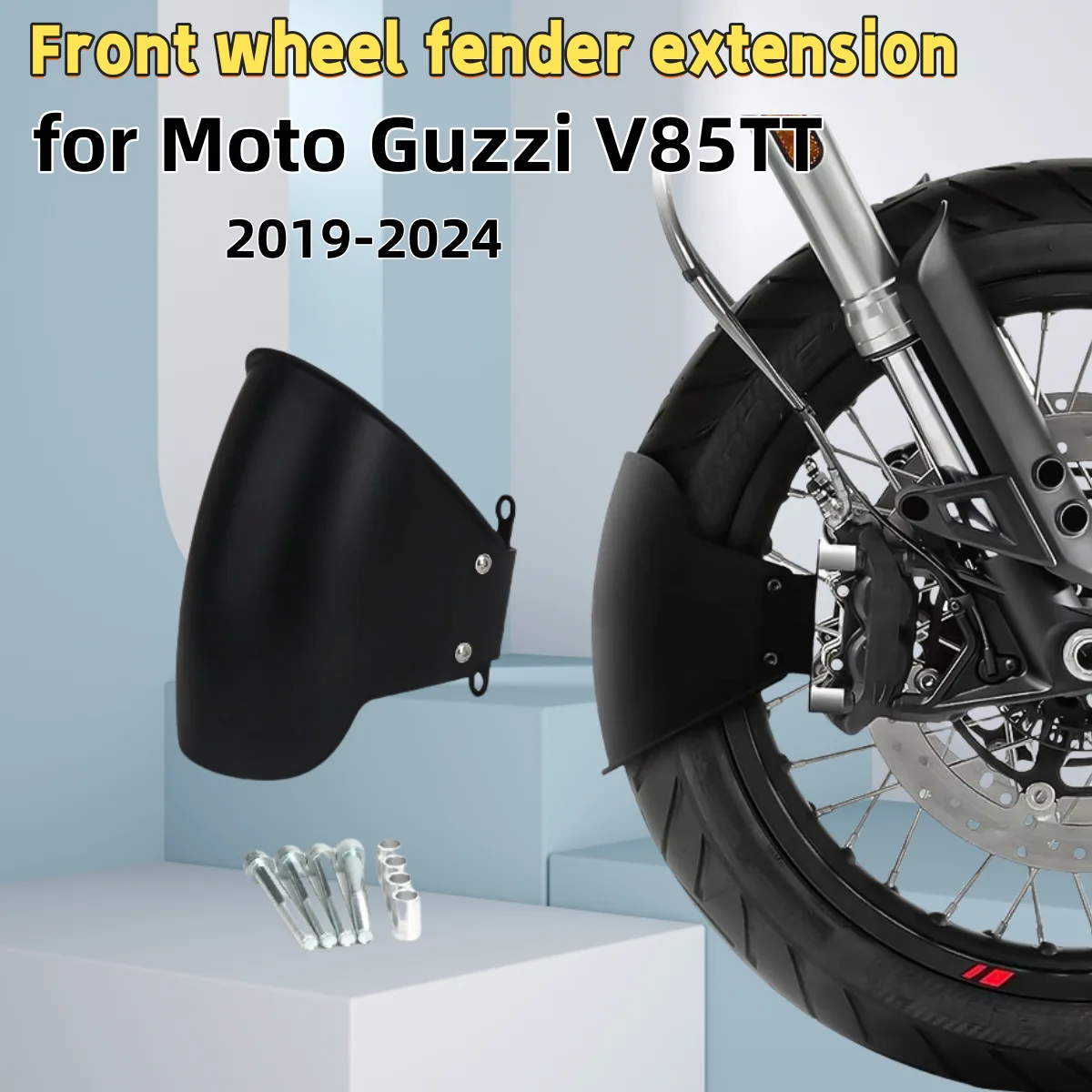 for Moto Guzzi V85TT 2019-2024 new motorcycle accessories front wheel extension fender