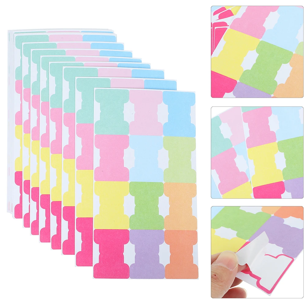 

24pcs Colorful Sticky Book Self Adhesive Index Tabs Double Sided Paper Tabs For Notebooks Journals Planners Office Supplies