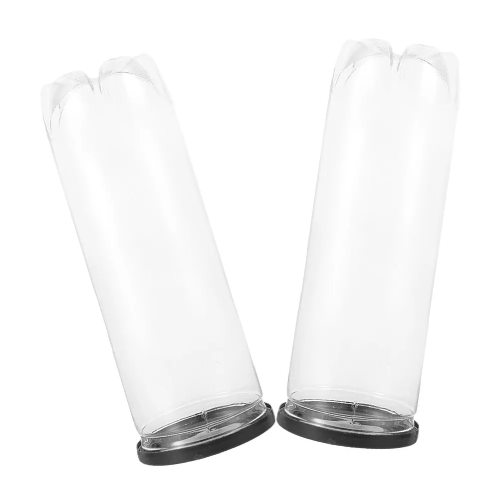 

2Pcs Tennis Ball Holder Bottle Shape Transparent PVC Material Portable Tennis Organizer for Indoor Outdoor Travel Sports Supply