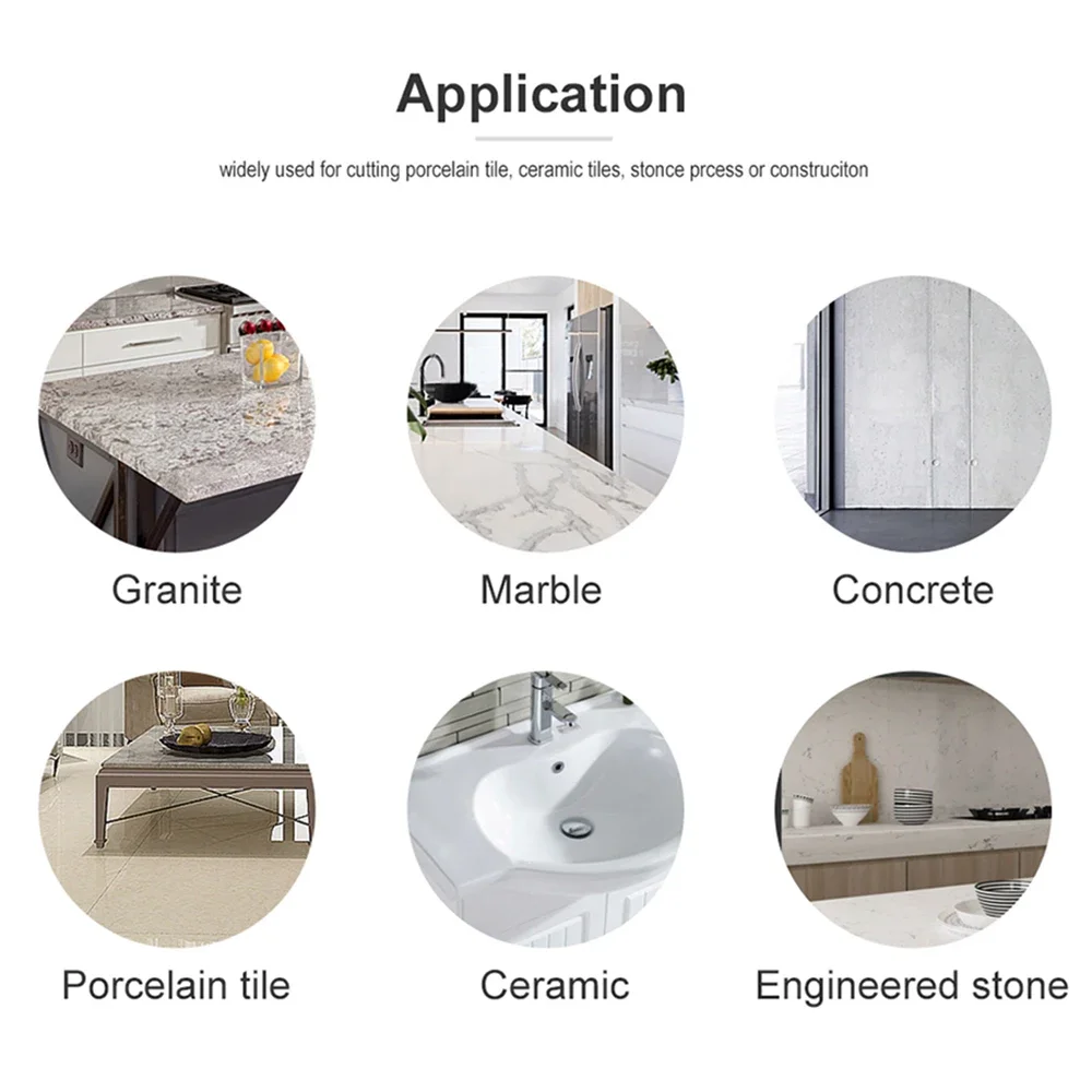 115/125 Mm  Dry Cutting Blade Disc Porcelain Ceramic Tile Turbo Thin stoneware discs for Marble Machine,angle Grinder Dspiae
