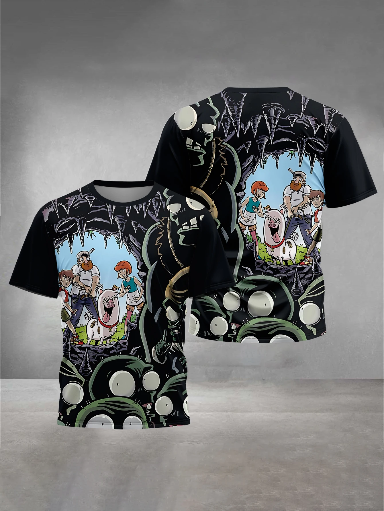 ثلاثية الأبعاد طباعة الساخن لعبة النباتات مقابل الكسالى ملابس الطفل 3 إلى 14 سنة الذكور الملابس في الهواء الطلق للأطفال صبي فتاة الطفل تي شيرت
