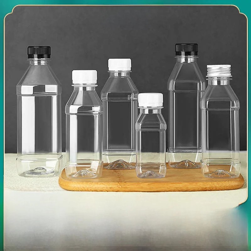 500ml Plastic Bottle Pet Transparent Sealed Cap for Water Oil Alcohol One-time Use Mineral Water Bottle from China