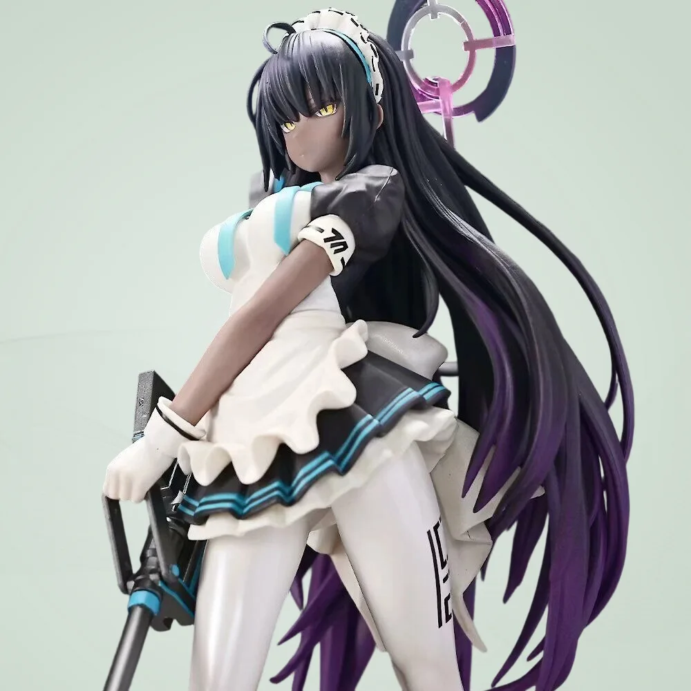 

25cm Blue Archive Kakudate Karin 1/7 Scale Sniper Maid Outfit Standing Pose Anime Figure Model Statue Collection Desktop Toy