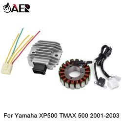 Tmax500 Generator Stator Coil + Voltage Regulator Rectifier for Yamaha XP500 T max 500 2001 2002 2003