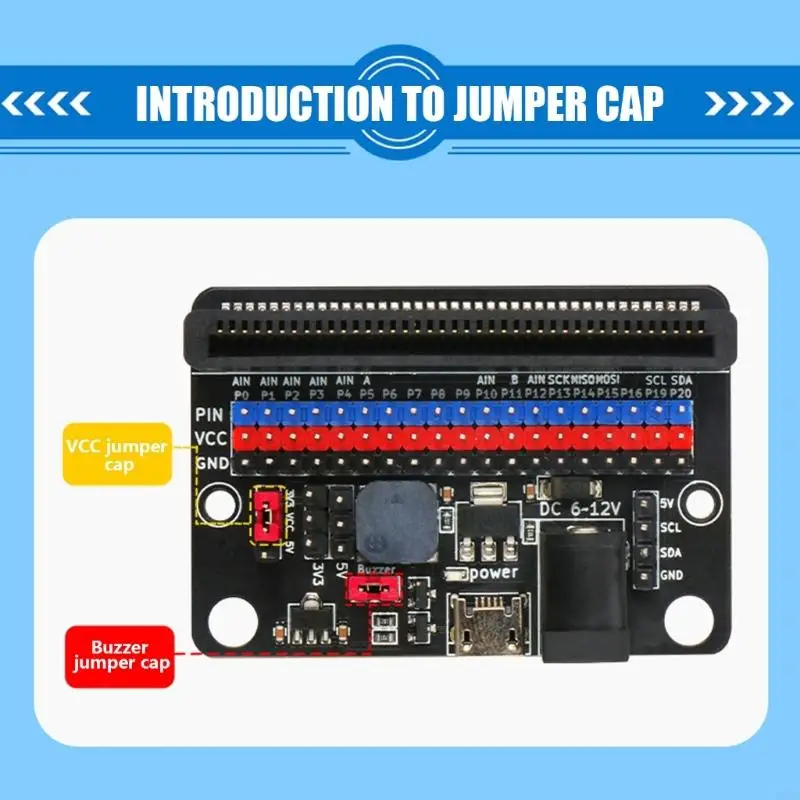 P9JB :Bit Expansion Board Supporting I2C Displays and Various Power Sources for Programming Enthusiasts