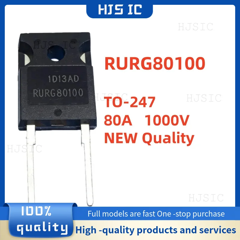 5-10-20PCS 100% Brand New and Quality RURG80100 RURG 80100 TO-247 80A 1000V High-power Ultra-Fast Diode