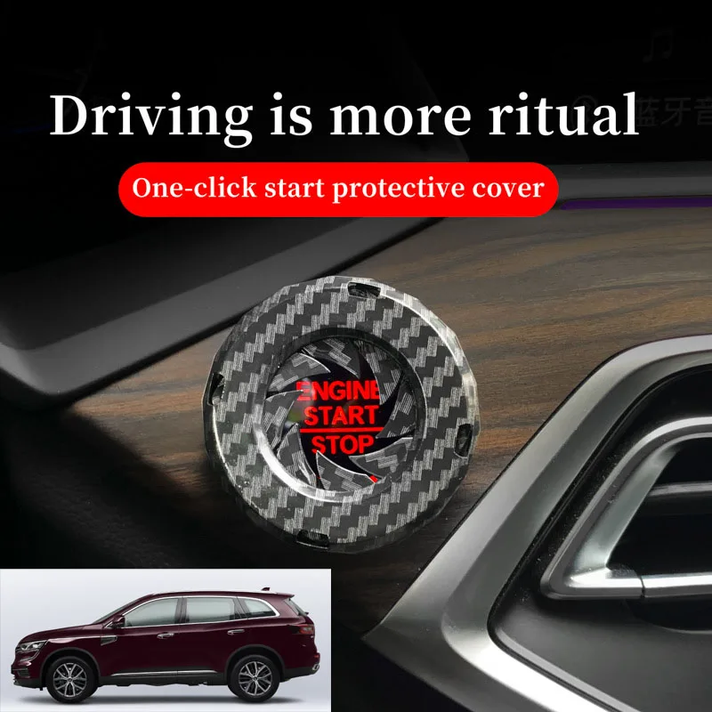 FOR Renault Car one-button start decorative ring knob-type decorative cover ignition device switch hidden protective cover