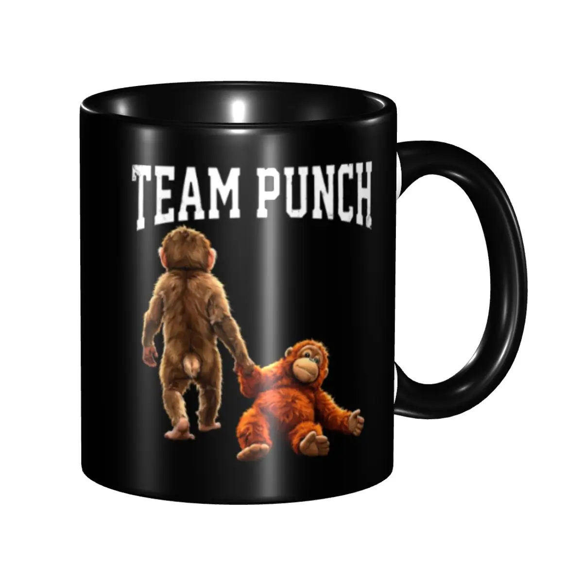 

Monkey Punch Baby Monkey Holding Toy Coffee Mugs Funny Cup For Home