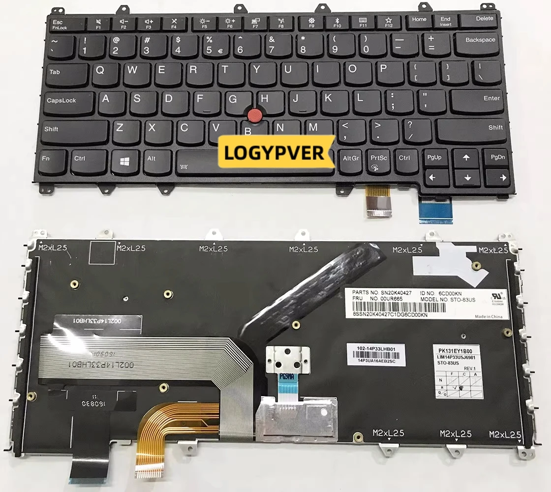 

Клавиатура с подсветкой для ThinkPad Yoga 260 00PA124 00PA206 Yoga 370 01EN386 01AV675 X380 Yoga 01HW575 01HW615