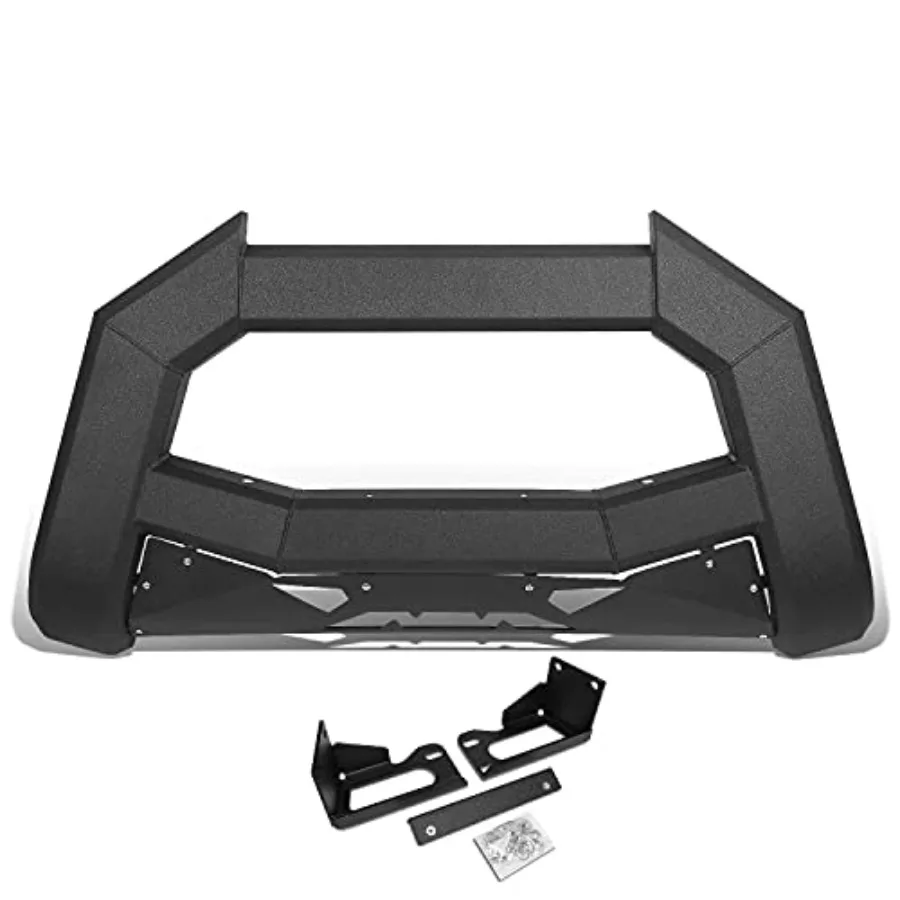 

J2-PT-ZTL-8271 Carbon Steel Square Frame Bat Face Bull Bar Front Bumper Grille Guard Compatible with 99-07 F250-F550 Superduty/