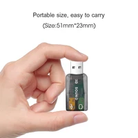 Carte son externe USB, adaptateur de microphone pour casque audio 3D, pour PC de bureau, prise en charge du son tridimensionnel, Plug And Play 4