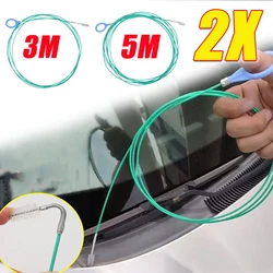 Car Sunroof Drain Hole Sewer Unclogger Universal Cleaning Brush Tear-resistant Not Easy To Break Car Cleaning & Repairing Tools